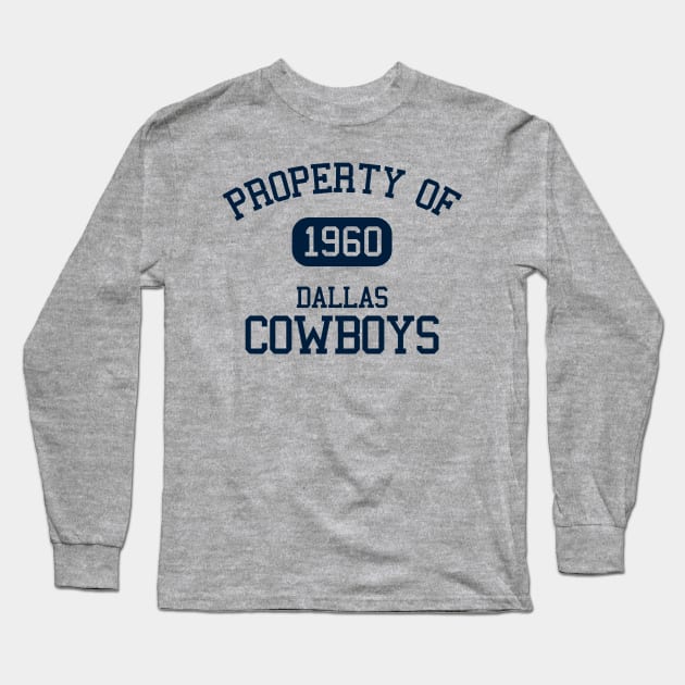 Property of Dallas Cowboys Long Sleeve T-Shirt by Funnyteesforme